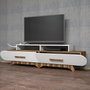 Hanah Home Soporte para TV Flora - Nogal, Blanco